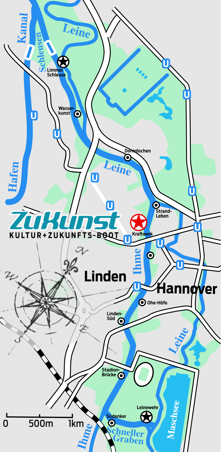 Flusskarte Hannover