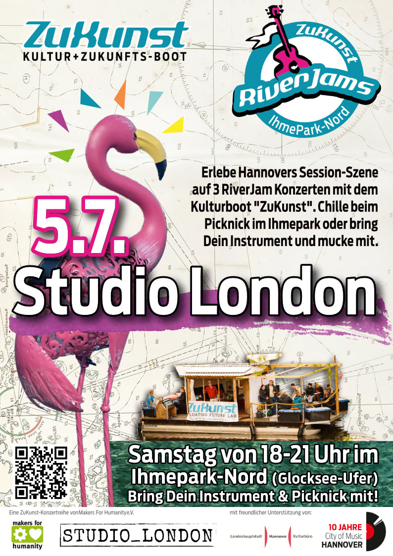RiverJam5.7.StudioLondon RiverJam-Werbung