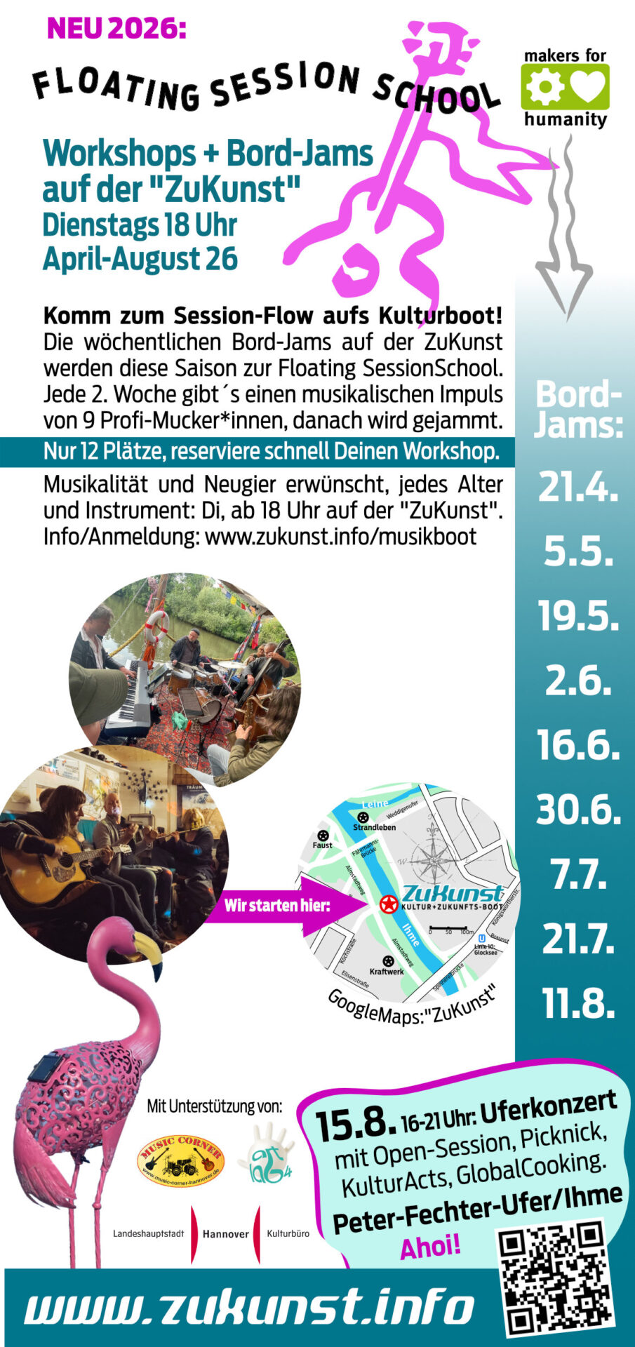 Flyer-Musikboot